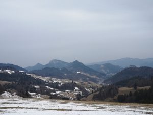 Trzy Korony, Pieniny, widok ze Słowacji